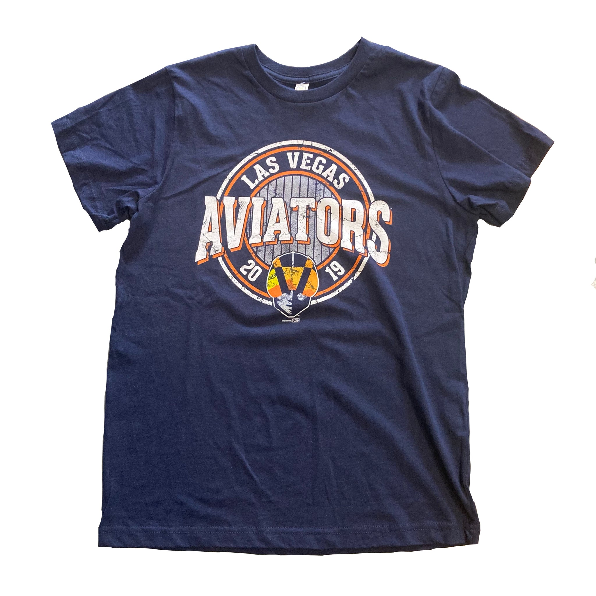 Las Vegas Aviators Youth Fine Jersey Circle Logo T-Shirt - Navy