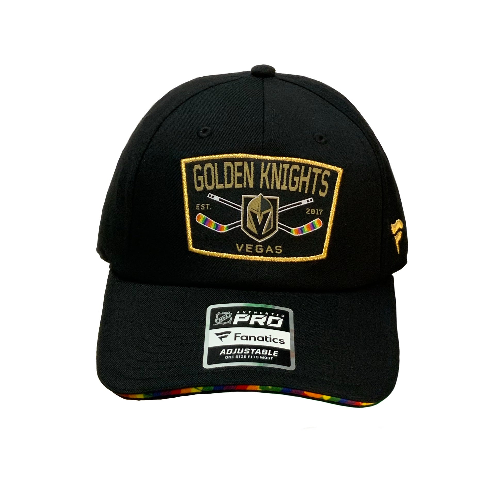 Vegas Golden Knights Established 2017 Pride Hat - Black