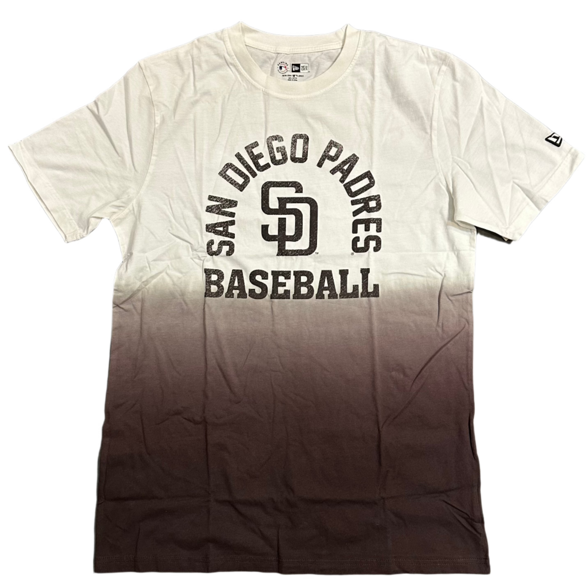 San Diego Padres New Era Men's Distressed Logo Ombre T-Shirt