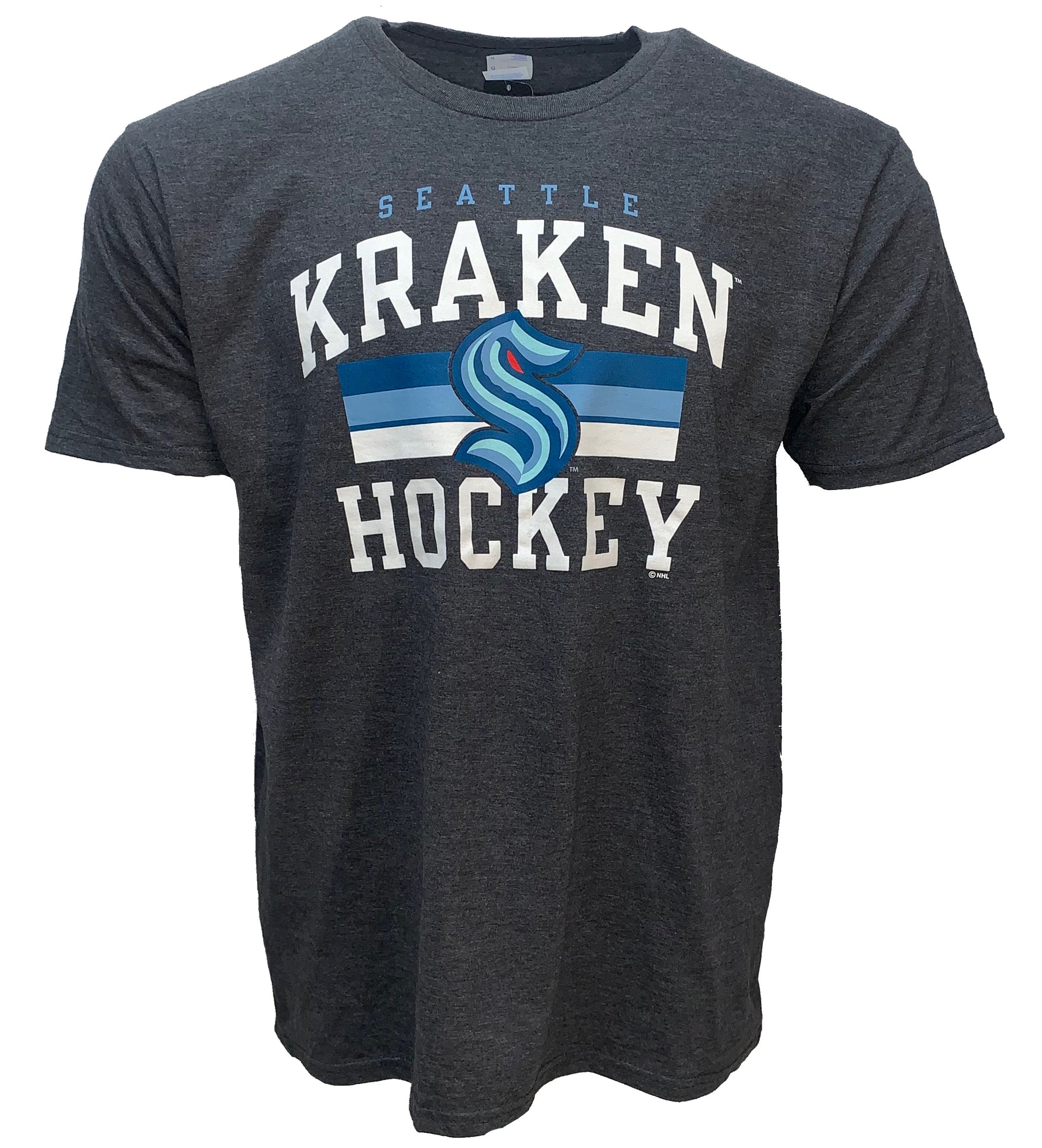 Seattle Kraken Iconic Dynasty Short Sleeve T Shirt - Charcoal