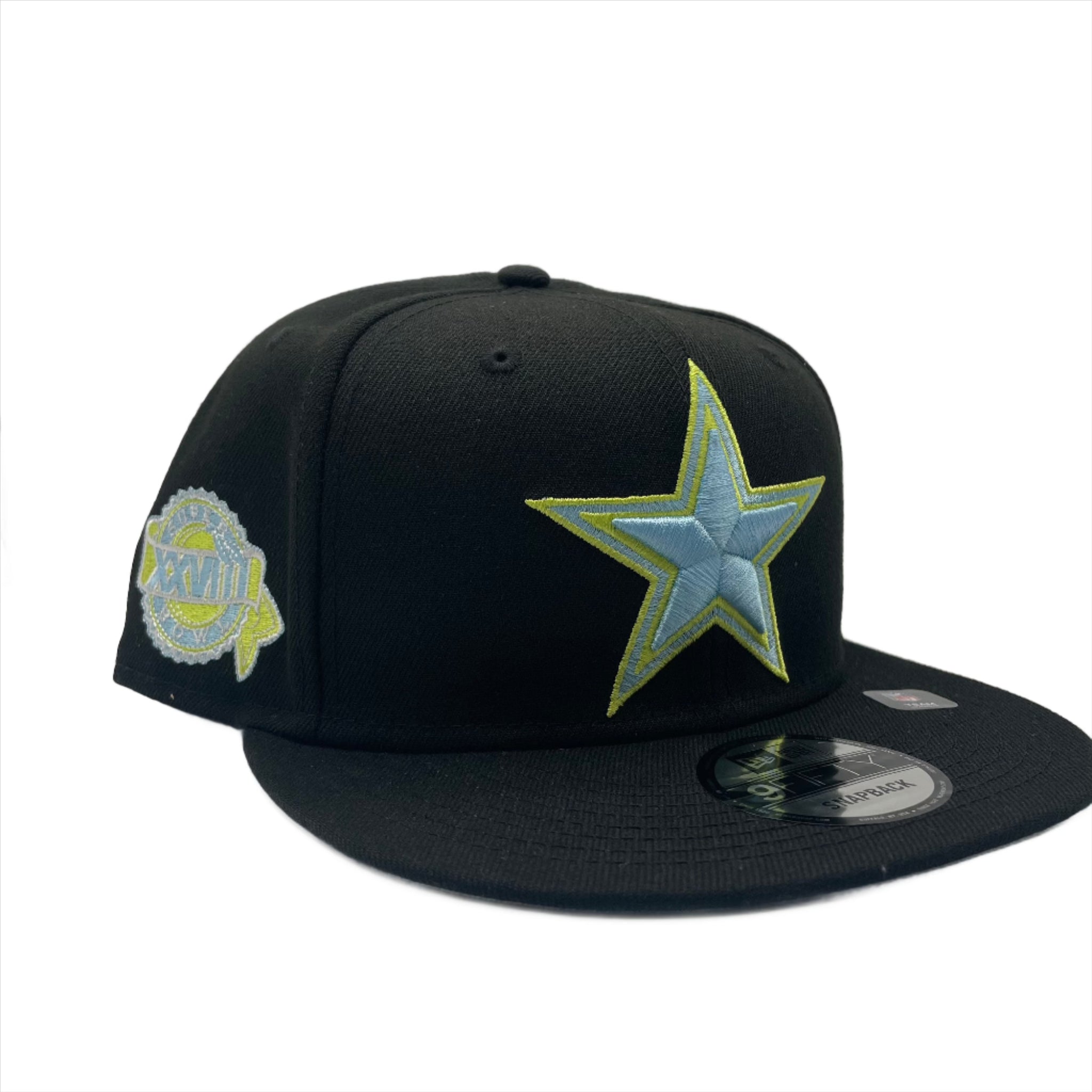 Dallas Cowboys Color Pack 9FIFTY Snapback Hat - Black And Neon