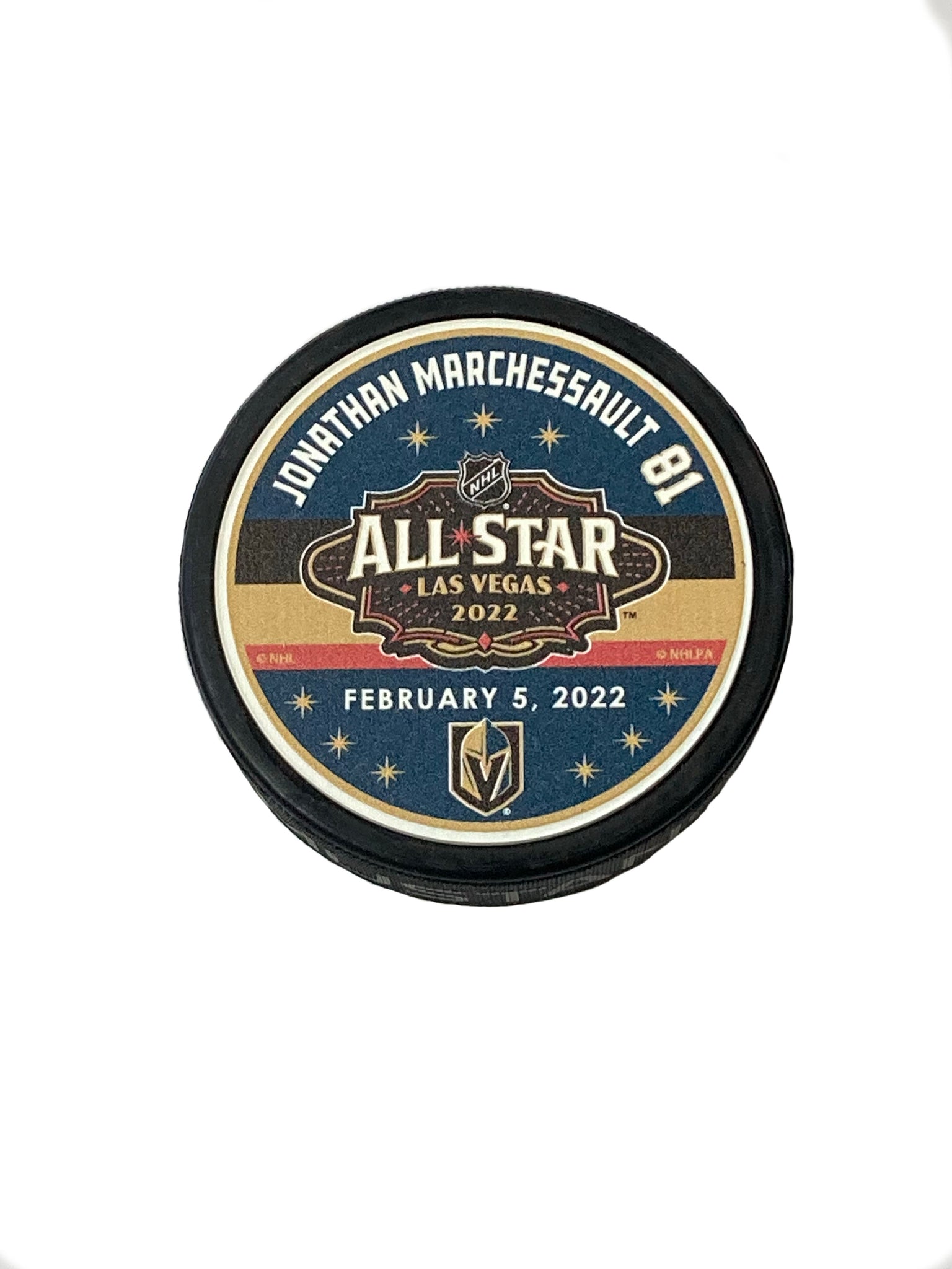 NHL All-Star 2022 Jonathan Marchessault Player Puck