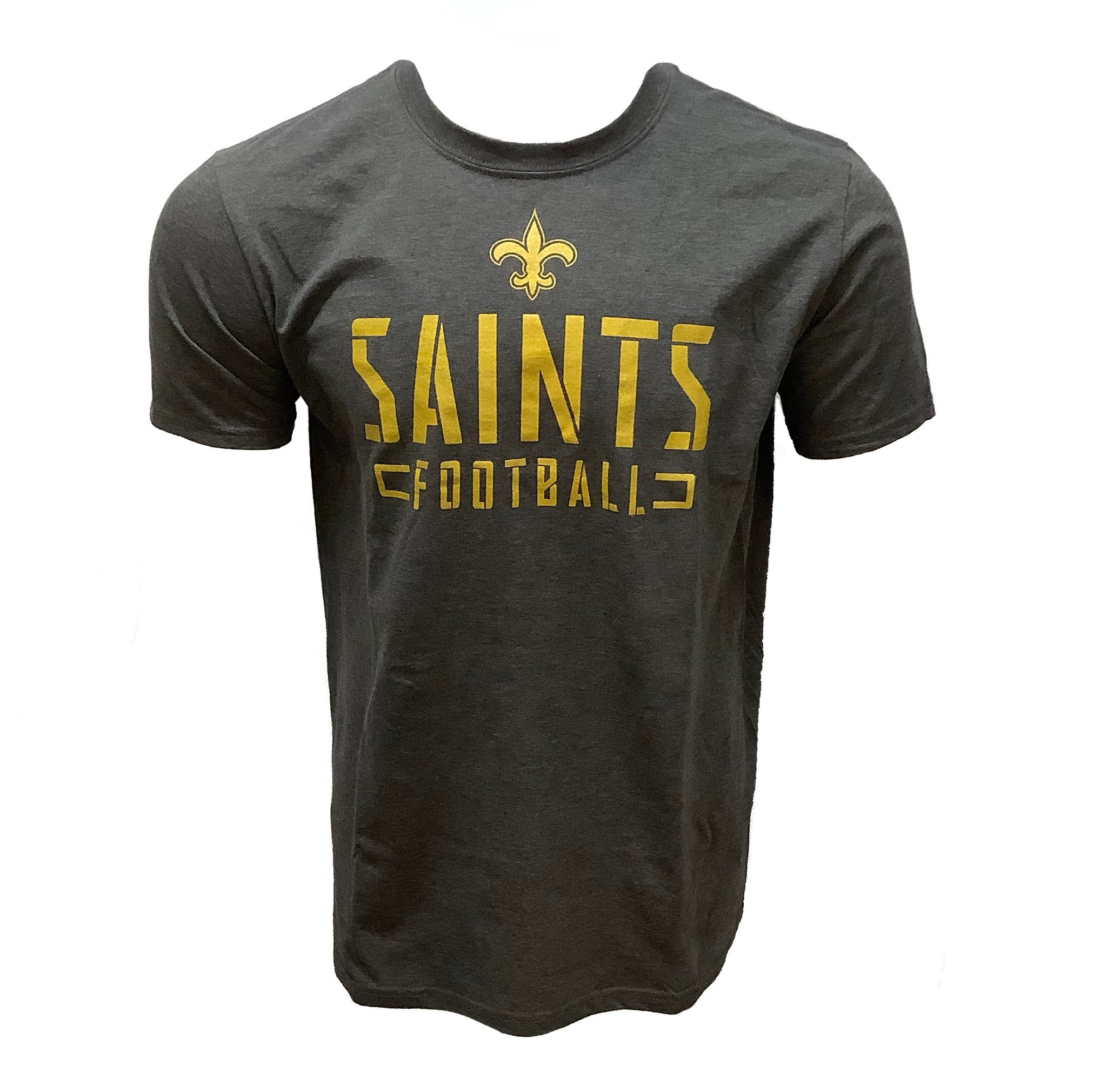 New Orleans Saints Stealth Stencil T-Shirt - Gray