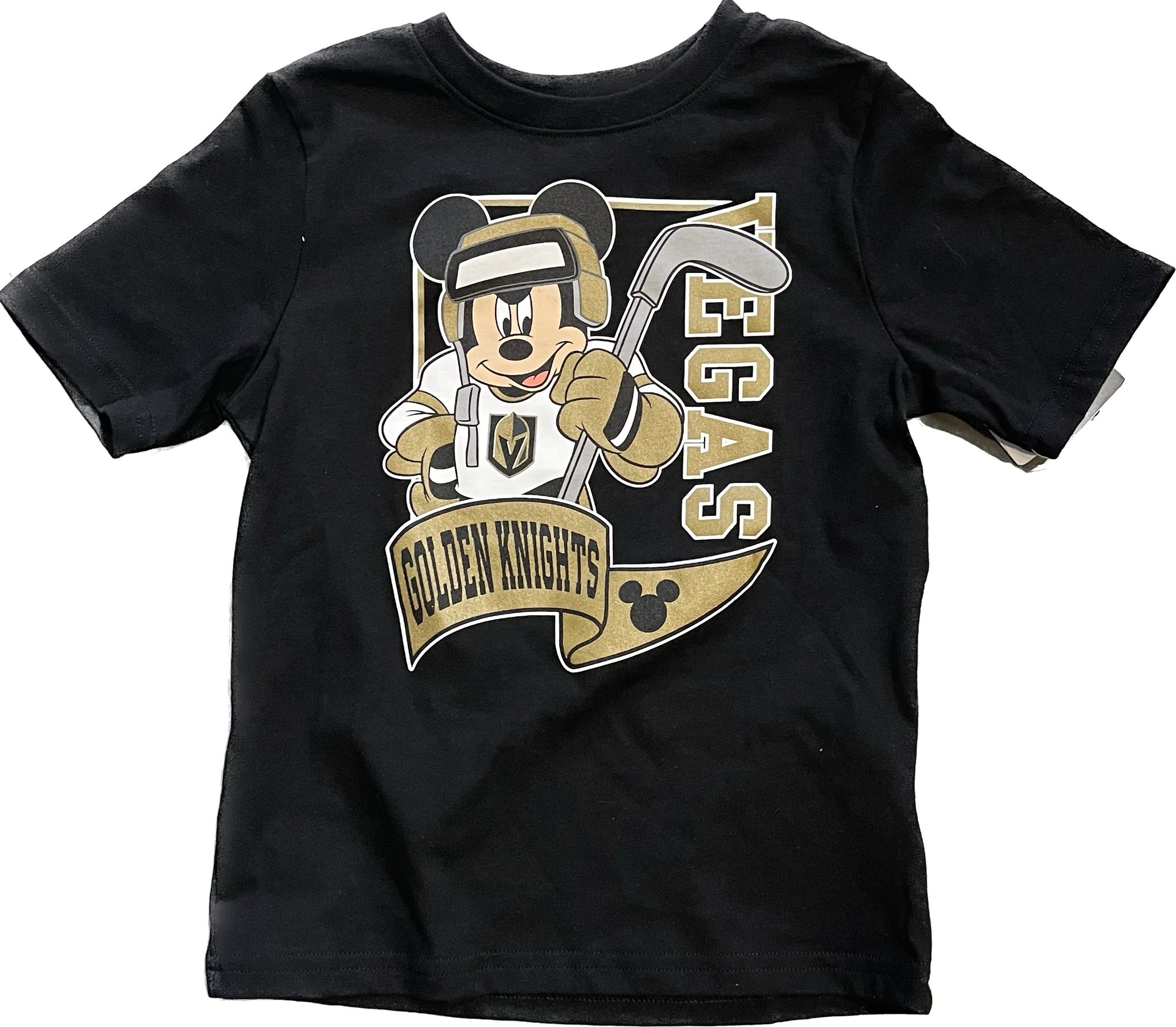 Vegas Golden Knights Kids Mickey Mouse T-Shirt