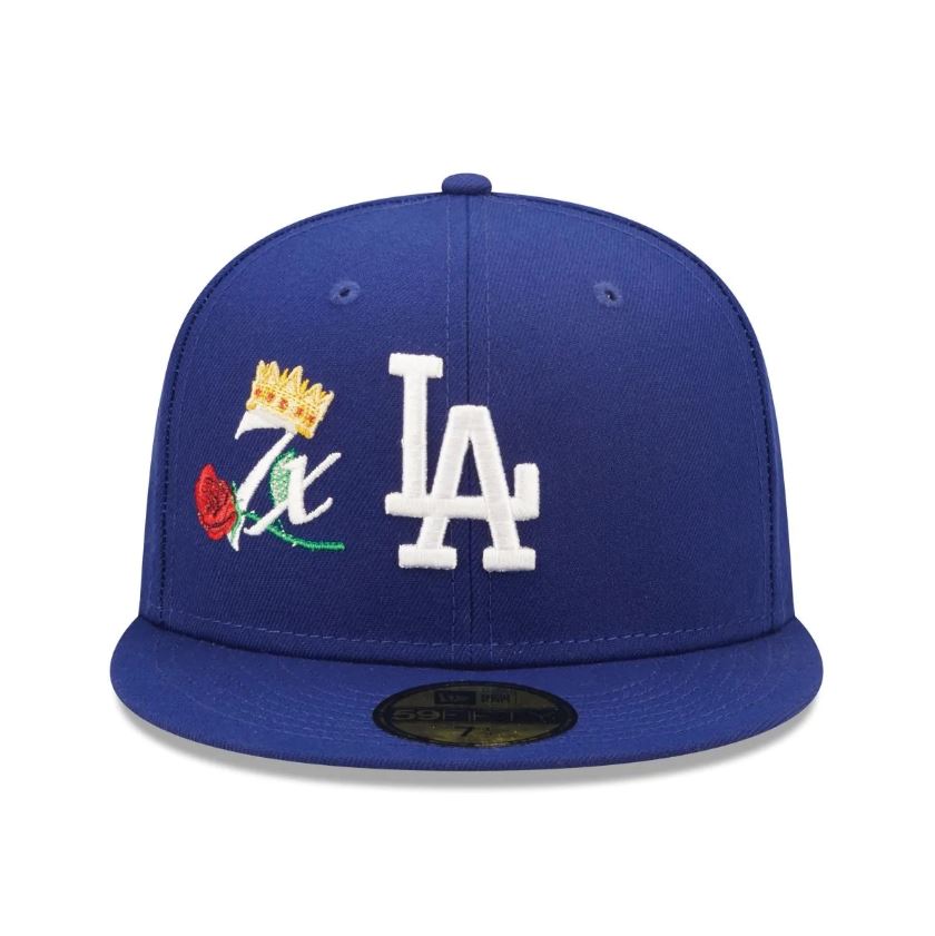 LA Dodgers 6x Crown Champs New Era 59fifty Fitted Hat - Forrest Green