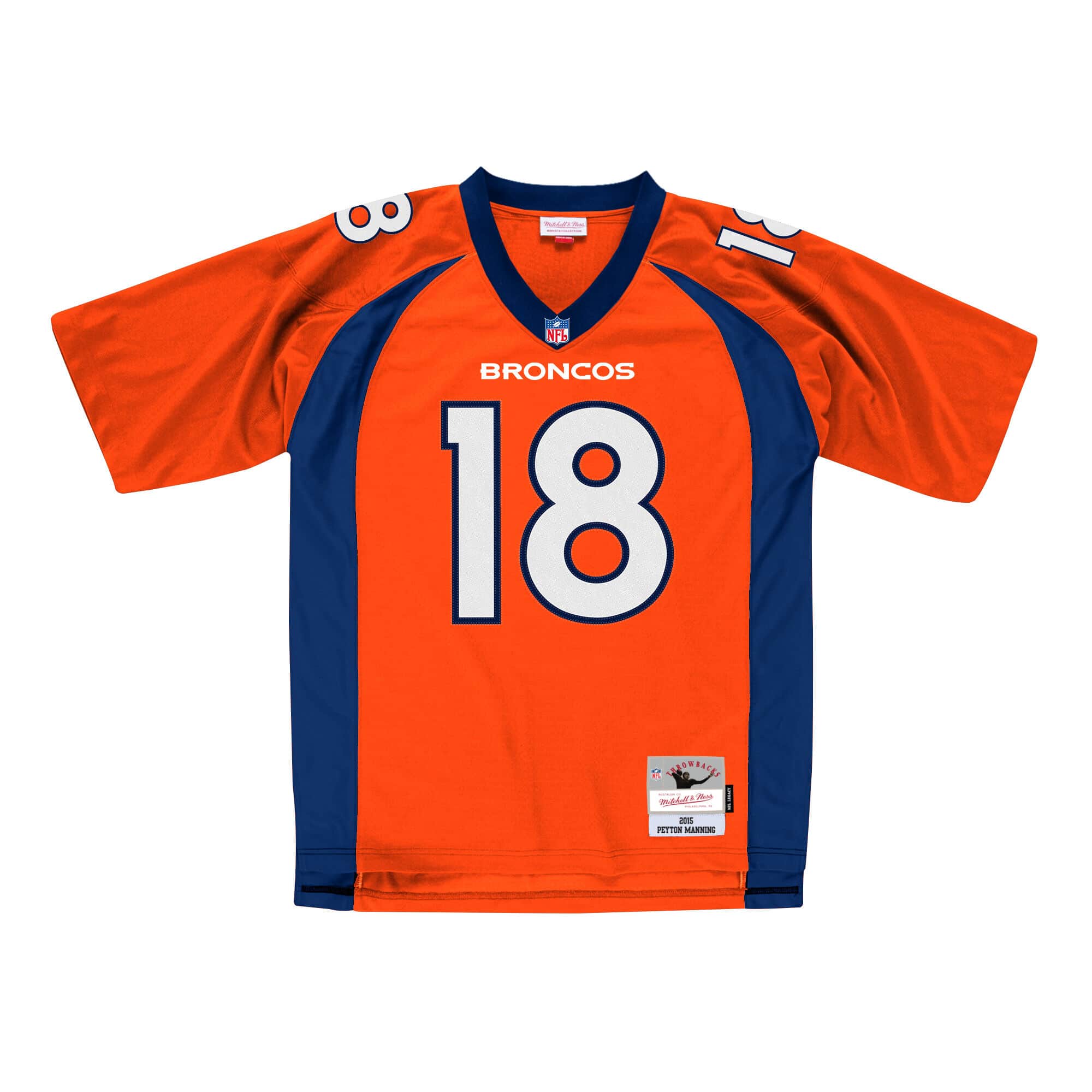 Legacy Denver Broncos Peyton Manning 2015 Mitchell & Ness Orange Jersey