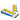Los Angeles Chargers Stripe Design Desktop Cornhole Game Set