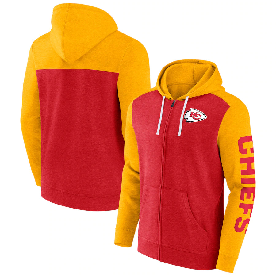 Kansas City Chiefs Down and Distance Full-Zip Hoodie