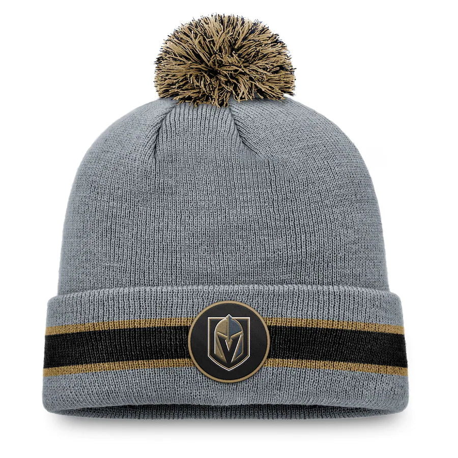 Vegas Golden Knights Fanatics Branded Cuffed Knit Hat with Pom