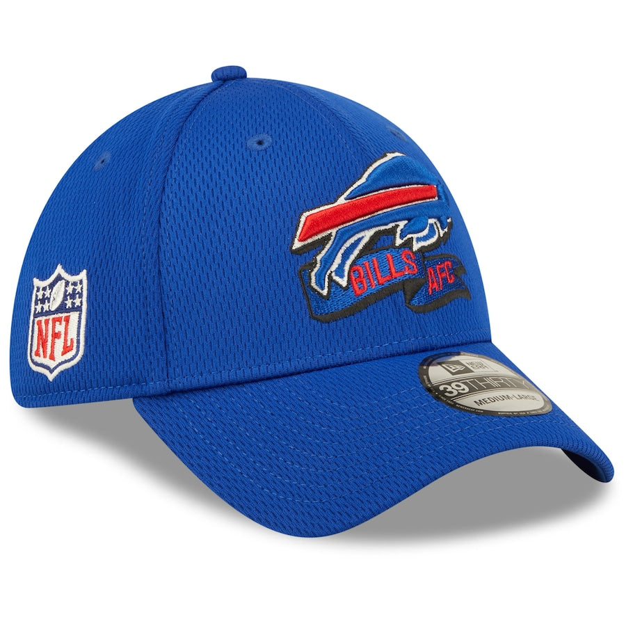 Buffalo Bills New Era 39THIRTY 2022 Sideline Royal Coaches Flex Hat