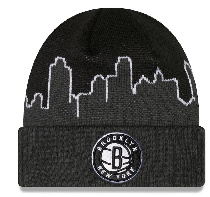 Brooklyn Nets New Era 2022 Tip-Off Cuffed Knit Hat