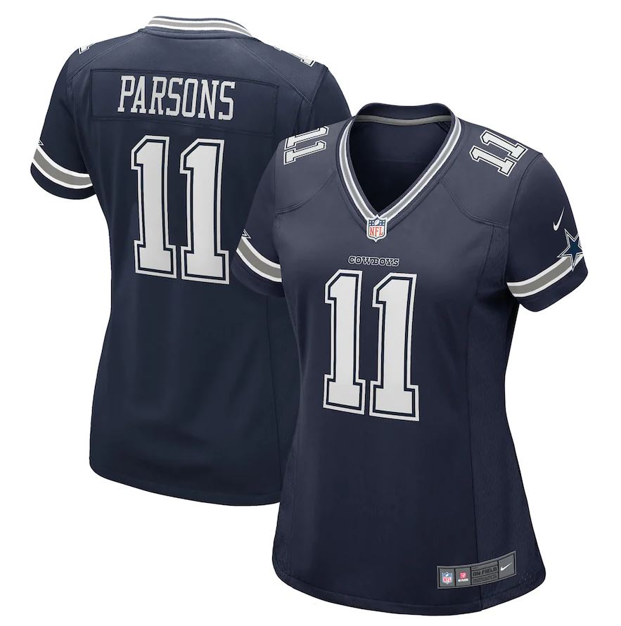 Women's Nike Micah Parsons Navy Dallas Cowboys Game Player Jersey ***