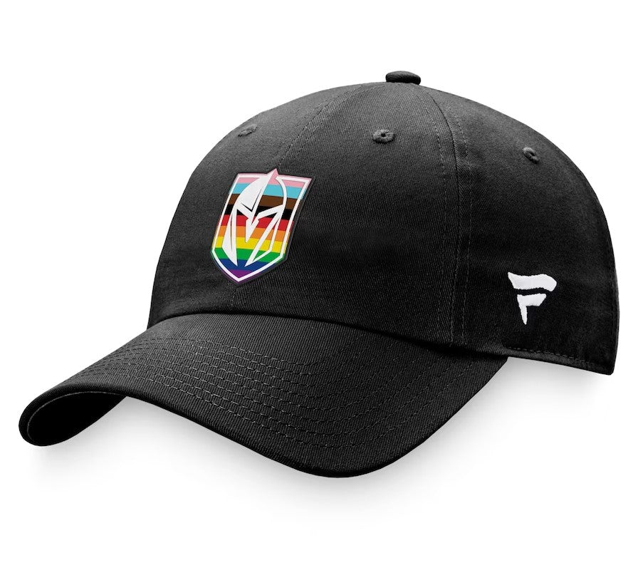Vegas Golden Knights Fanatics Branded Team Logo Pride Adjustable Hat - Black