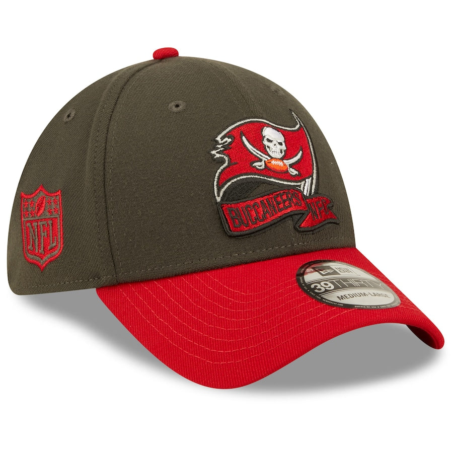Tampa Bay Buccaneers Pewter SEC 2022 Sideline 39THIRTY Flex Hat