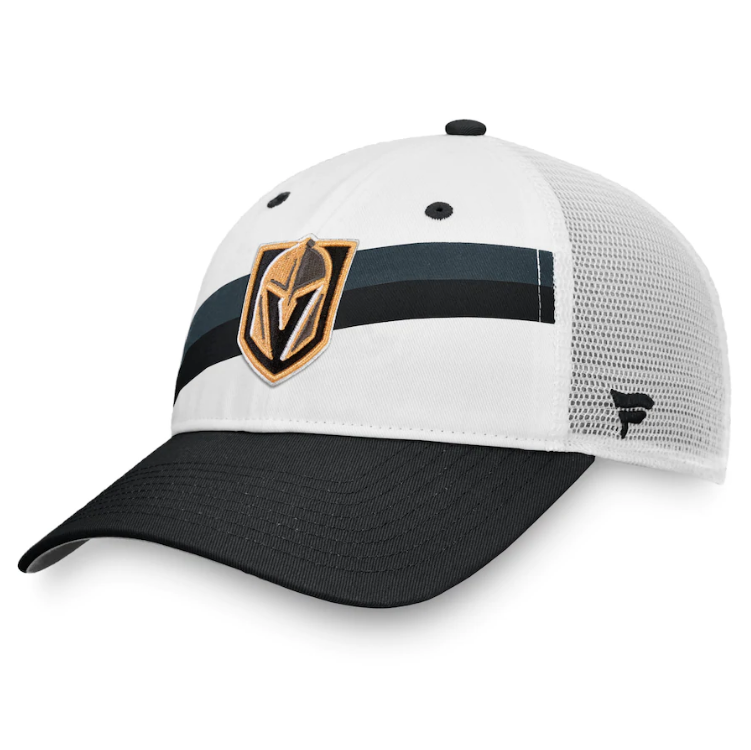 Vegas Golden Knights Fanatics Branded Prep Squad Trucker Snapback Hat – Black/White