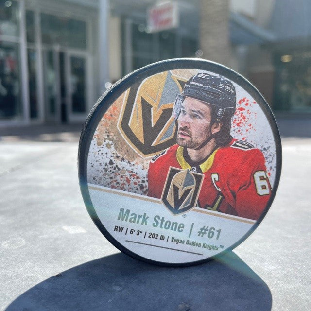 Golden Knights Stone #61 Retro Reverse Player Puck