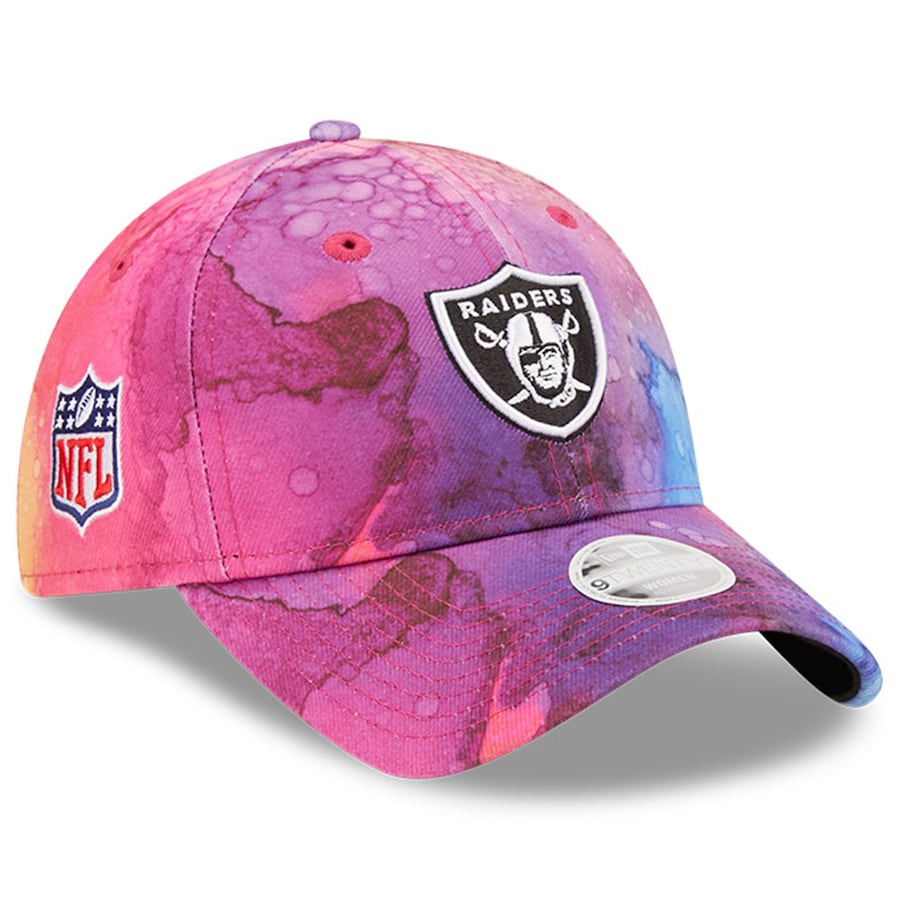 Las Vegas Raiders New Era Pink 2022 NFL Crucial Catch 9TWENTY Adjustable Hat